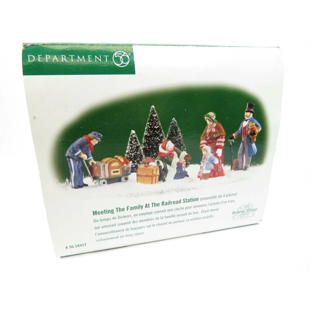 Department 56 Meeting the Family at the Railroad Station (In Box) 4-Piece